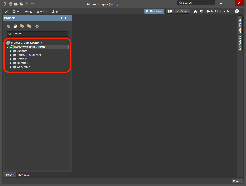 Open the base project
